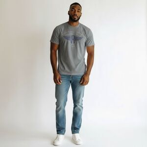 Sonoma Solid Gray Motor City Short Sleeve Graphic Tee Shirt Cotton XXL